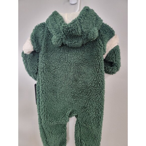 Minnesota Wild Infant 3/6M Green Sherpa Fleece With Ears Cozy Warm - Picture 5 of 5